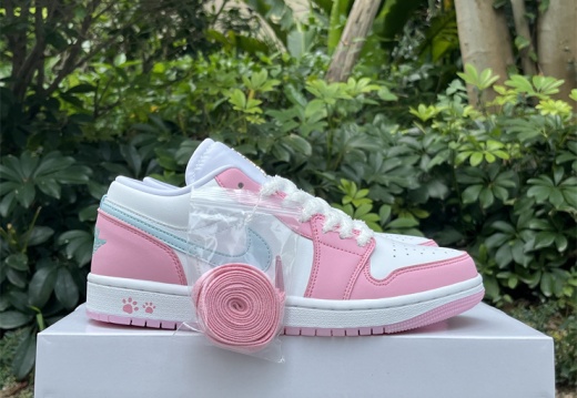 Air Jordan 1 LOW WhitePink FoamGlacier Blue HM3706-141 36-46 M54